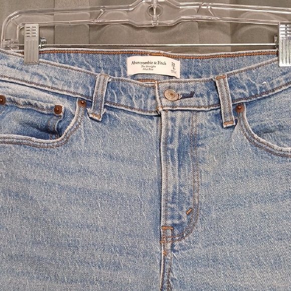 Abercrombie & Fitch Light Blue Straight Jeans - Picture 2 of 5